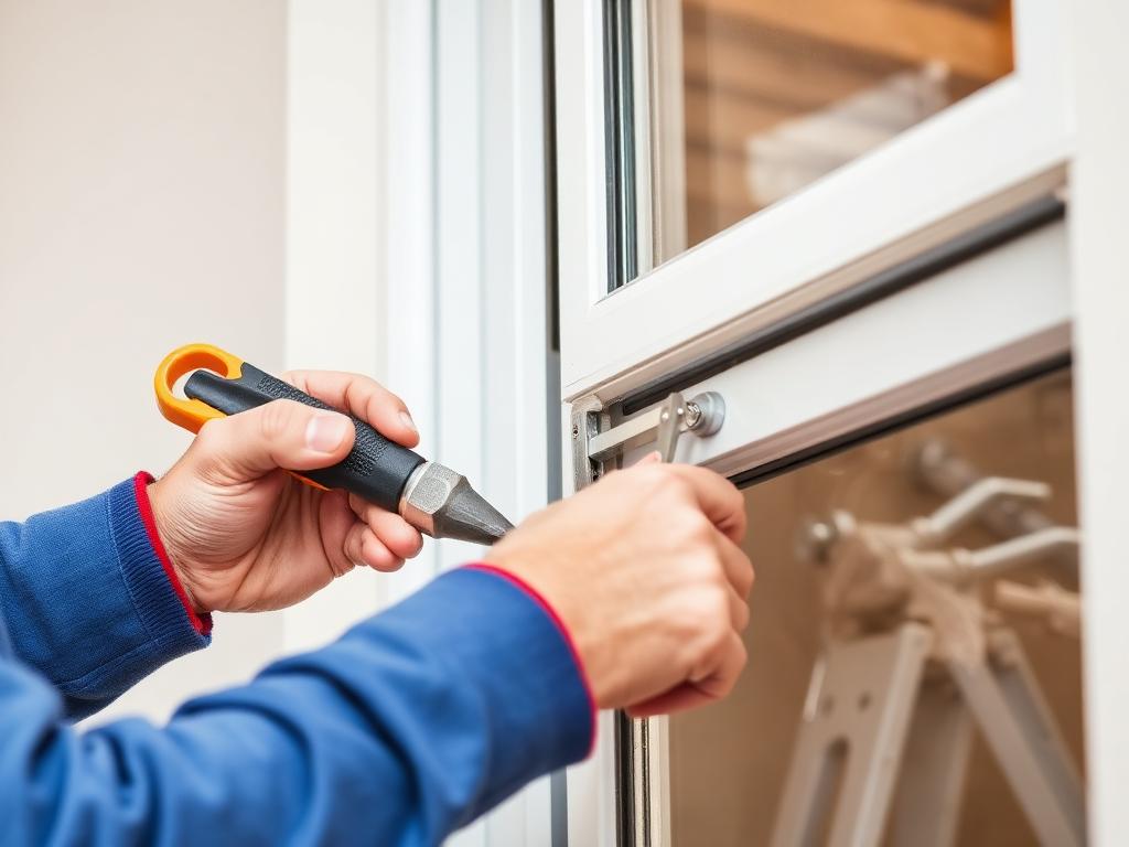 Reparatur eines Fensterbeschlags